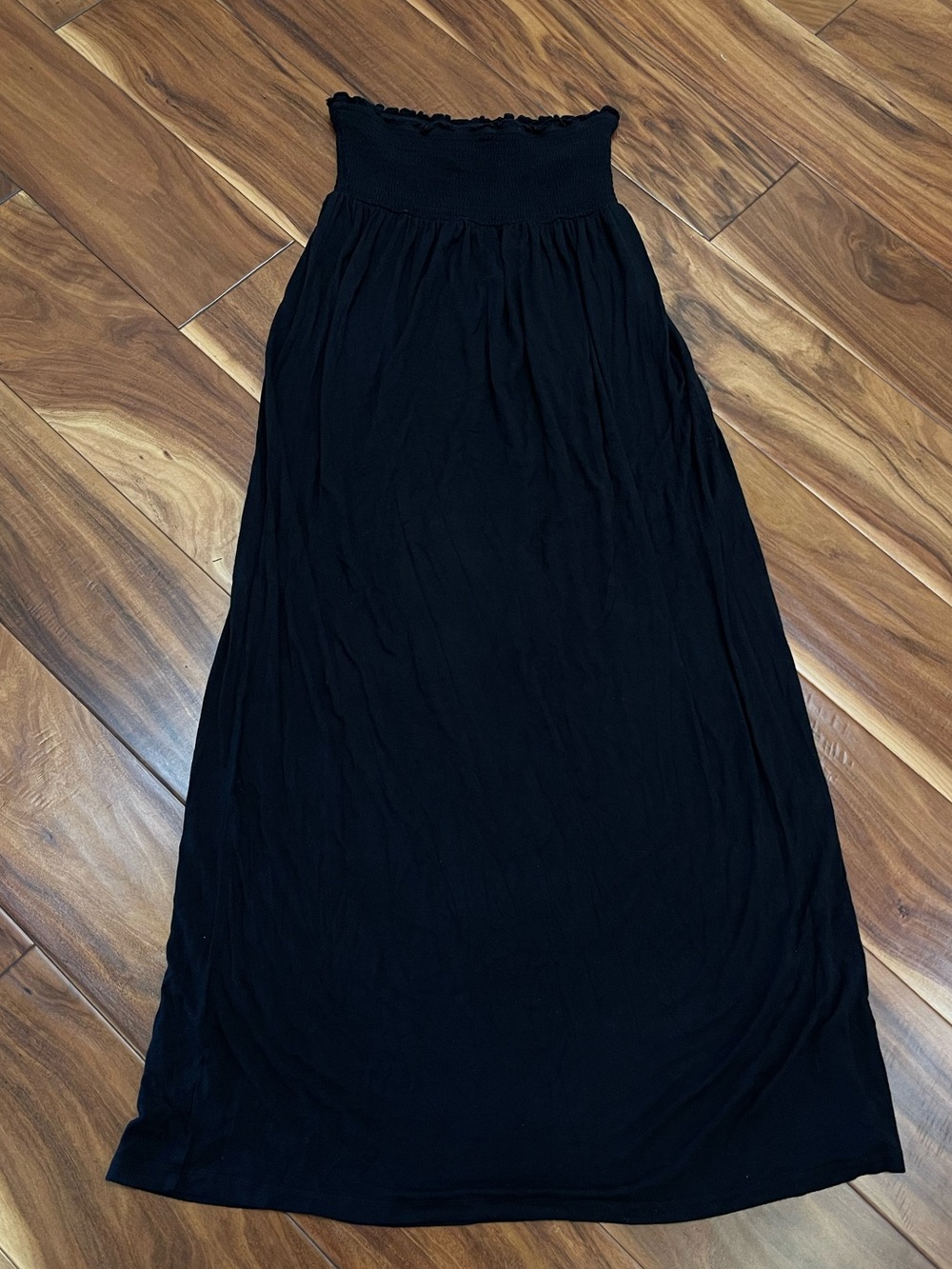 Juicy Couture Black Strapless Tube Top Maxi Dress Woman M summer boho casual